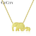 CZCITY S925 Silver Pendant Cute Small Pictogram Necklace Brushed Animal Necklace Christmas Gift