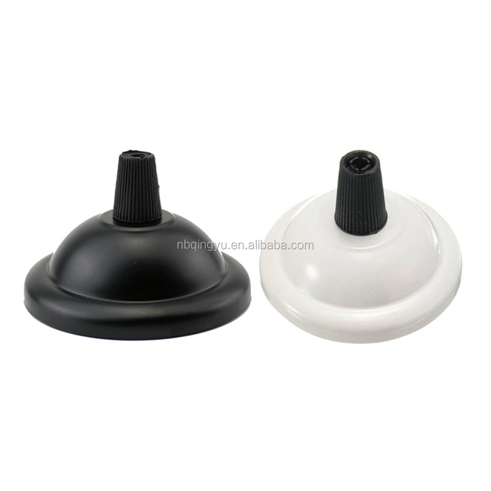 White Metal Screw Style Brushed Finish Pendant Light Ceiling Canopy Rose Base Parts Hook for Chandelier Lamp Energy Saving