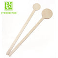Best Seller Disposable Wooden Bamboo Cocktail Sticks Eco-Friendly & Biodegradable 100% Custom Logo for Coffee Muddler New Design