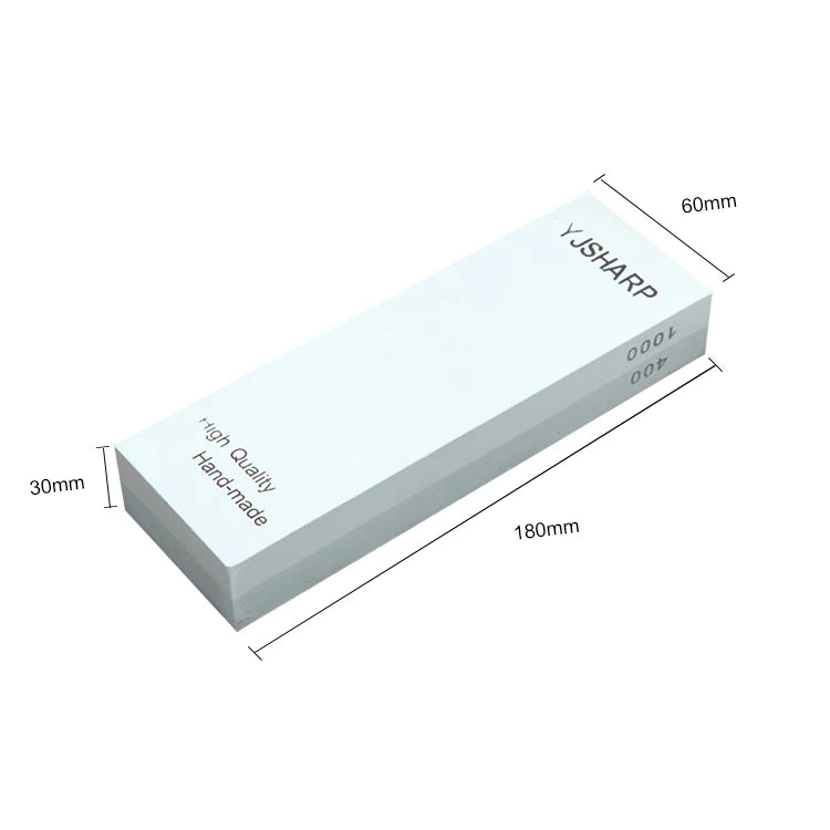 2 Sided Knife Sharpener Stone 400/1000 Grit 180*60*30mm Whetstone