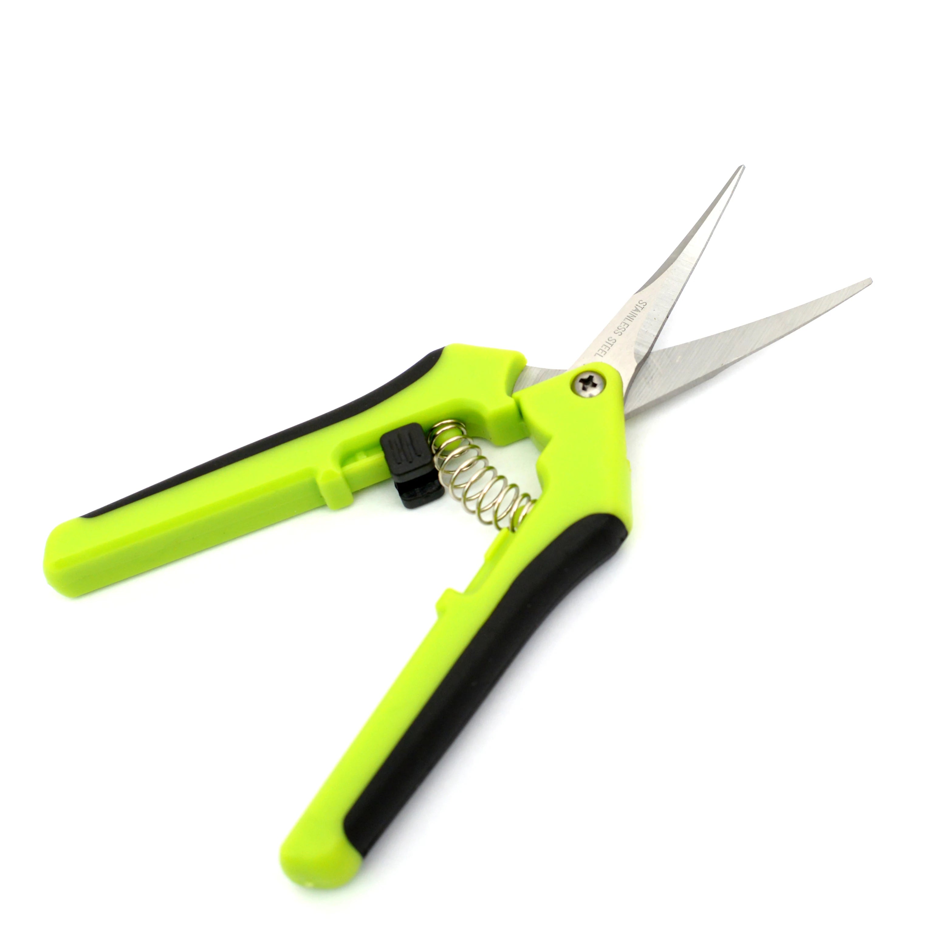 Hydroponics Greenhouse Micro Blade Bonsai Scissors Garden Trimming Pruning Pruner Shears Hand Pruners Elbow Blade Green Metal
