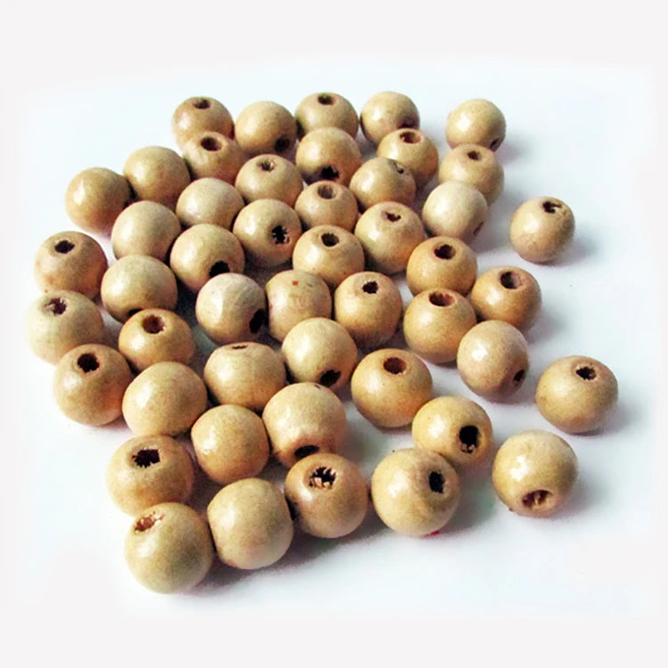 SB0767 Natural Wooden BeadsLoose Wooden BeadsRound Wooden Beads