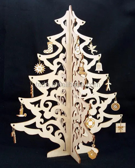 LASER Cut 5mm Wooden Christmas Tree