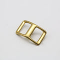 Small 1 1/2" X 5/8"" Equestrian Square Buckle Solid Pattern Hardware for Horses Made From Durable Brass Material"