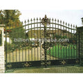 Custom Hand Forged Ornamental Driveway Main House Garden Outdoor Wrought Iron Gate Design for Outdoor Courtyard