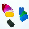 New Arrivals Top Sale Multi Color Small MOQ Blank Metal Dog Tags