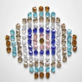 Colorful Glass 8mm 10mm  Bicone Beads for Jewelry Making