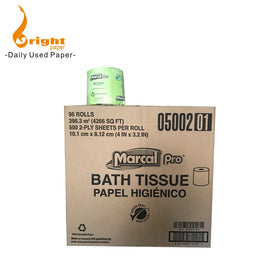 MAAZA 100% Ultra Soft 2 Ply Dissolved Eco-Friendly ISO Certified Bathroom Toilet Paper