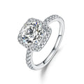Abiding Wholesale Jewelry Cubic Zirconia Fine Polished 925 Silver Engagement Wedding Ring Women