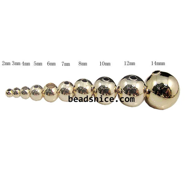Beadsnice ID 26034 Brass Jewelry Beads Wholesome Loose Metals Beads for Crafting