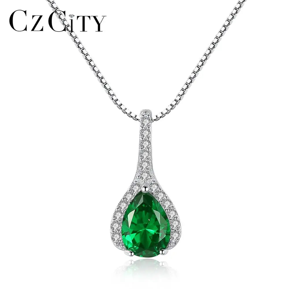 CZCITY Luxury Designer Pendant &Charms 925 Sterling Silver Cute Trending Chain Decorative Necklace