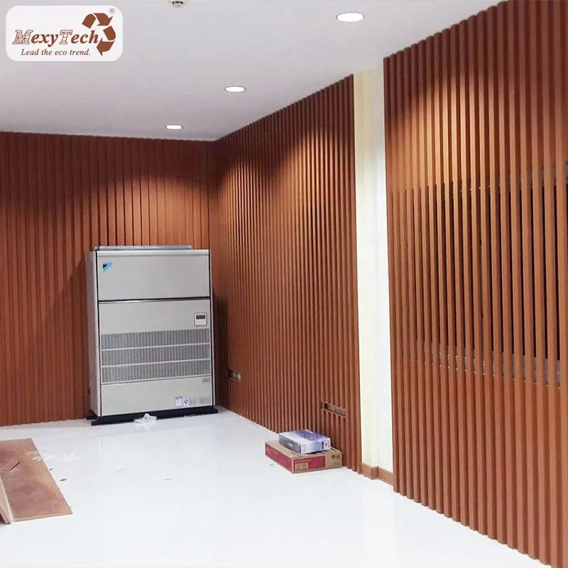 Cladding Wall Panel Plastic WPC Bamboo Waterproof Eco-Friendly Anti-Slip Hotel Use Modern Design Indoor 5-Year Warranty