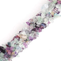 5-8mm Fluorite Gravel for Jewelry Making Freeform Rainbow Fluorite Gemstone Chips Beads 33"