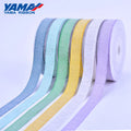 Wholesale 9/16/25/38mm Pure Color Cotton Ribbon for DIY Decoration