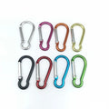 6cm Gourd Shape Aluminum Alloy Carabiner for Heavy Industry Mining Hiking Camping Bags & Keychains