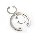 M8-M100 Stainless Steel 304 316 DIN Standard Zinc Finish Retaining Jump Ring Internal Circlips for Hole Bore