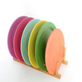 Custom Printing Melamine Bamboo Fiber Round Plate for Dinner