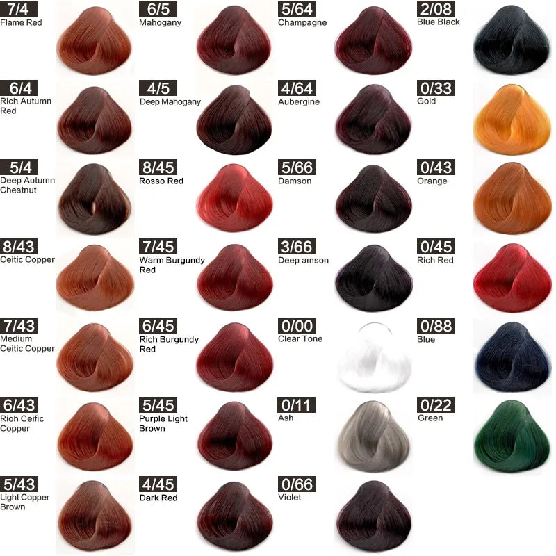 Professional Private Label Salon Hair Color Chart Book
