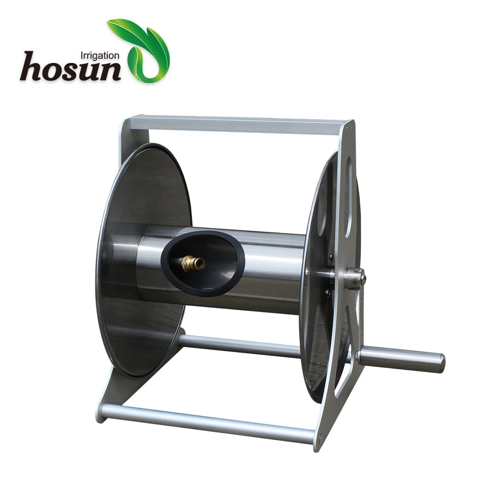 HONGCHEN China Online Shopping Sites Garden Tool Cart Agricultural Irrigation Water Reel Stainless Steel Retractable Hose 1/2''