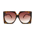 24237 Superhot Eyewear 2019 Square Fashion Oversized Leopard Women Sunglasses