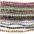 SB6547 Natural Gemstone Matte Frosted Crystal Beads Loose Semi-Precious Stones for DIY Jewelry Making Wholesale