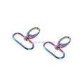 Iridescent Snap Hook Luggage Bag Buckle Lobster Clasps Dog Buckle Rainbow Snap Hook DIY Sewing Handmade Handbag