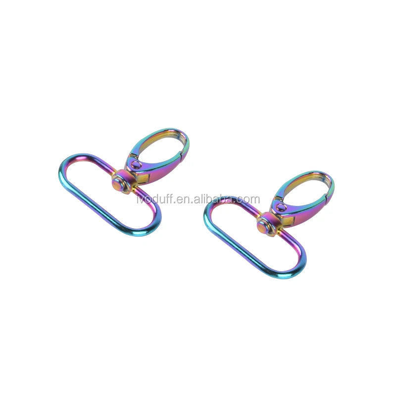 Iridescent Snap Hook Luggage Bag Buckle Lobster Clasps Dog Buckle Rainbow Snap Hook DIY Sewing Handmade Handbag