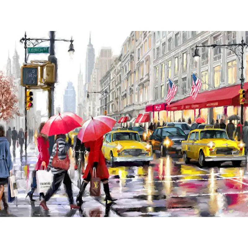 CHENISTORY DZ1110 Oil Diy Paint by Numbers Scenery Popular Product No Frame