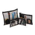 Multifunctional Fashion Stone Mini Travel Makeup Nylon Black Zipper Soft Handle case Custom Pouch Promotional Mesh Cosmetic Bag