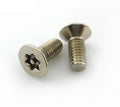 M3 M4 M5 M6 Flat Countersunk Head Anti Theft Security Screws Torx Pin Screw Black Oxide Aluminum & Titanium Metric