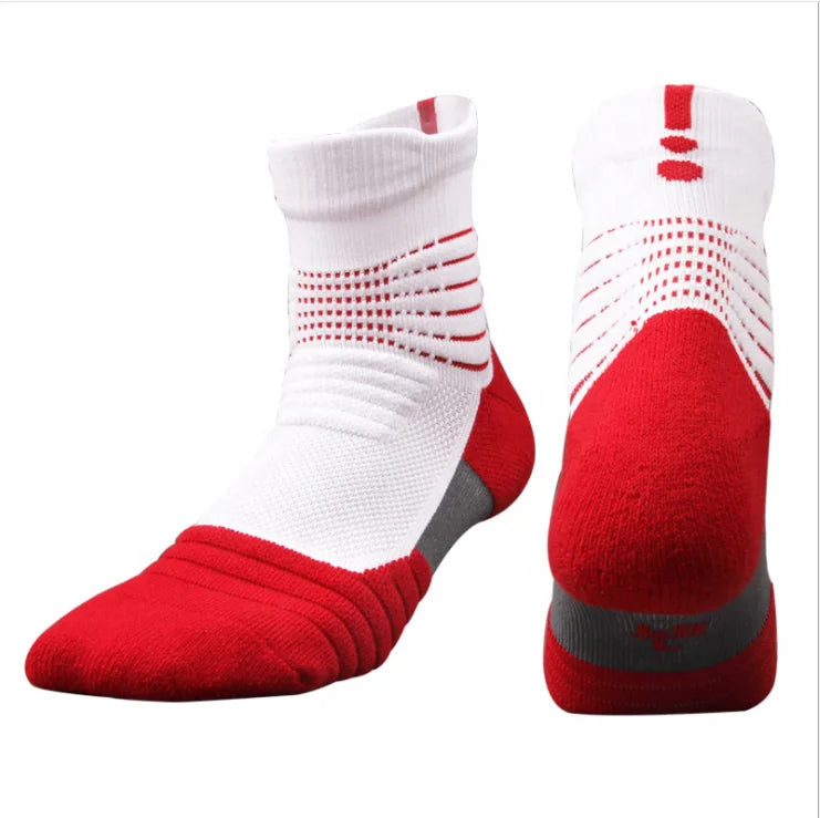 Wholesale  Thick Cushioned Athletic Sport Soccer Running Elite Sox Custom logo Mens Basketball Socks