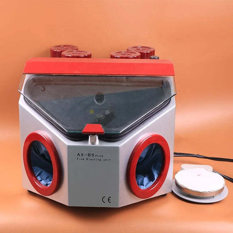 Four Sand Tank Dental Lab Sandblaster with Five Pens