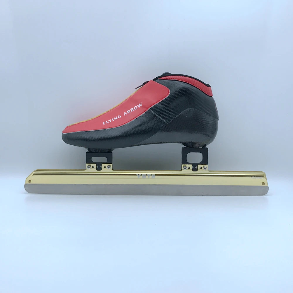 Pro Level Short Track Championship Ice Speed Skate Package OEM Acceptable 50 Pairs Aluminum STI-001B Flying Tigers 165