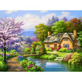 5d Diamond Painting Square Drill Landscape Canvas Paintings for Sale AB Drill Scenery Diamond Art Painting Kits Garden House