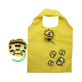 Eco-Friendly Reusable Polyester Honey Bee Yellow Cartoon Pattern Foldable Shopping Bag Custom Logo Screen for Travel Daily Use