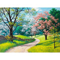 CHENISTORY DZ1058 Paint by Numbers Modern Oil Painting Garden on Canvas No Frame for Wholesale