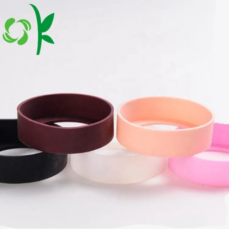 OKSILIOCNE Hot Selling Multiple Sizes Silicone Bottle Sleeve Non-slip Heat Resistant Protective Water Bottle Silicone Sleeve