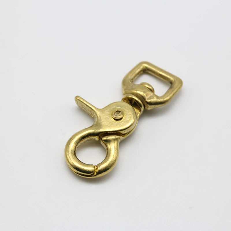 Customizable Size Brass Buckle Lobster Hook Collar Clip Accessories Clasp Great for Pet Leash and Horse Products