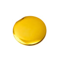 Yellow Gold Round Metal Small Pocket Cosmetic Mirror for Gift