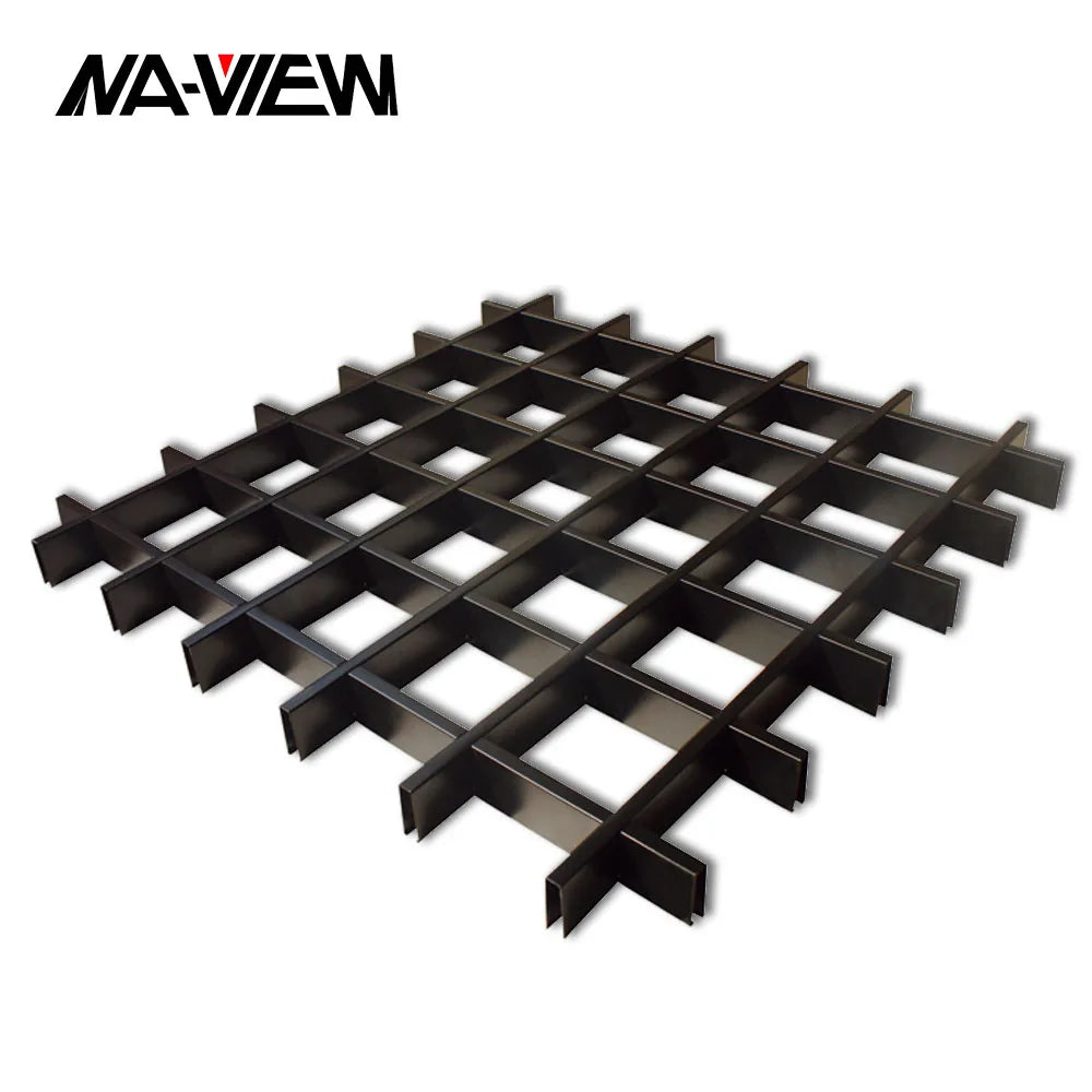 Foshan Manufacturer's Decorative Grille Ceiling Panel Perforated Aluminum Alloy Strip Tile Fireproof for Mall Application