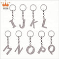 A B c d E f g h I j k l m n O P Q R s t U v w X Y Z Metal Letter Keychain
