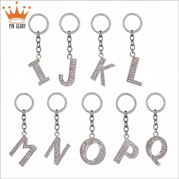 A B c d E f g h I j k l m n O P Q R s t U v w X Y Z Metal Letter Keychain