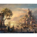 CHENISTORY DZ1053 Oil Diy Painting by Numbers Retro Vintage Pier Canvas No Frame for Kits