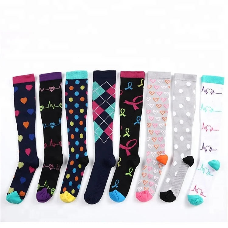 Custom Design Copper Bonvolant 20-30mmHg Graduated Nurse Compression Socks