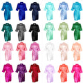 Wholesale Luxury Women's Silk Satin Kimono Robes 55 Colors Stock Spa Parties Bridesmaids Plus Size Options Women Ladies