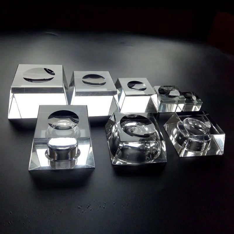 Cheap Wholesale K9 Crystal Ball Stand Custom Sphere Base with Engraved Design for Souvenir