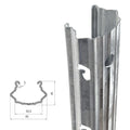 2.4m Length1.5mm Thickness Hot Dipped Galvanized Metal Vineyard Trellis Post for Grape Stake