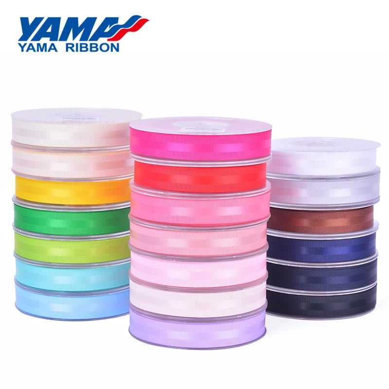 Stocked Grosgrain Side Satin Gifting Ribbon New 1 Inch 25 MM Double Face RIBBONS 100% Polyester Solid Color