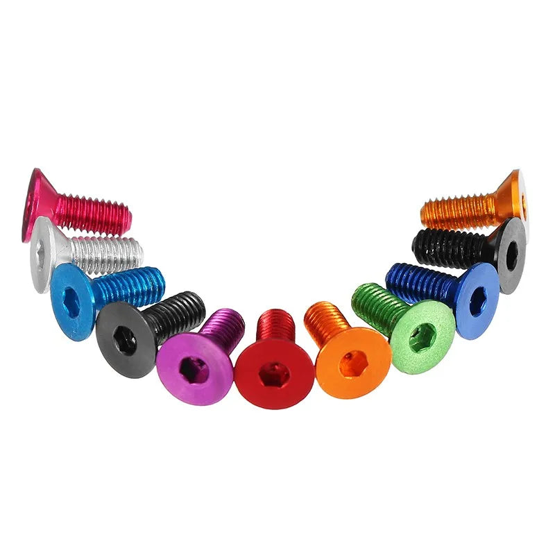 DIN 965 DIN 7991 Flat Countersunk Head Anodized Colorful Aluminum Screw