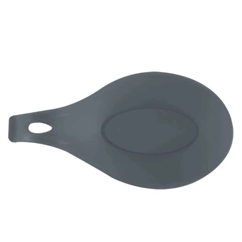 Wholesale Flexible Silicone Kitchen Utensil Rest Ladle Spoon Holder Silicone Spoon Rest